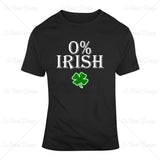 0 Percent Irish Funny St Patricks Day T Shirt Design