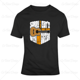 Guitar Plans Music T Shirt Design