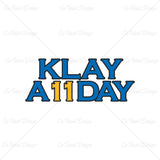 Klay Thompson Klay All Day Basketball T Shirt Design
