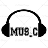 Headphone Music Fan T Shirt Design
