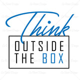 Think Outside The Box Business T Shirt Design