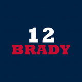 Tom Brady 12 Football T Shirt Design