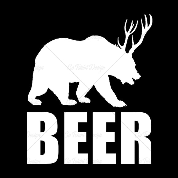 Beer Bear Funny T Shirt Design