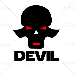 Devil Mockup Horror Halloween T Shirt Design