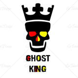 Ghost King Crown Horror T Shirt Design