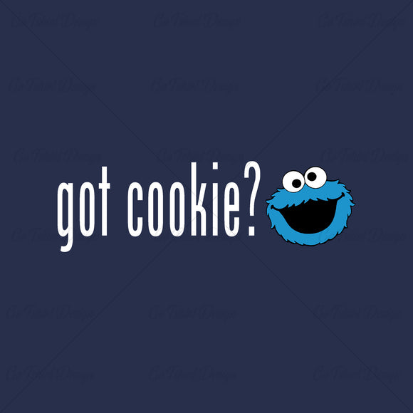 Cookie Monster Got Cookie Funny T Shirt Design