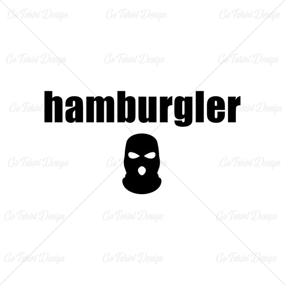 Hamburgler Funny Food T Shirt Design