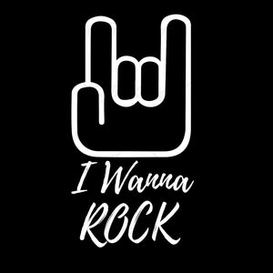 I Wanna Rock Music T Shirt Design
