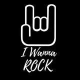 I Wanna Rock Music T Shirt Design