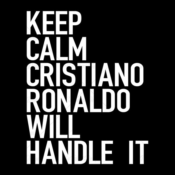 Keep Calm Cristiano Ronaldo Soccer T Shirt Design