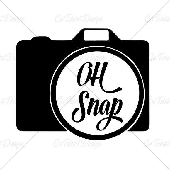 Oh Snap Camera Photography Funny T Shirt Design