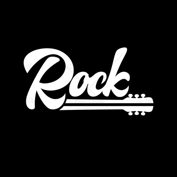 Rock Guitar Black Music T Shirt Design