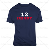 Tom Brady 12 Football T Shirt Design