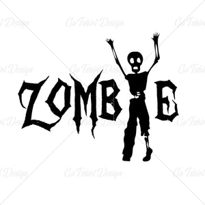 Walking Zombie Halloween Horror T Shirt Design