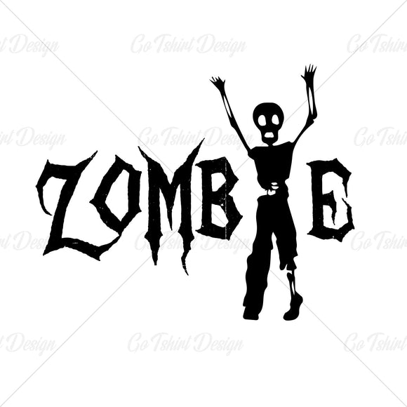 Walking Zombie Halloween Horror T Shirt Design