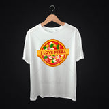 I Love Pizza Food T Shirt Design