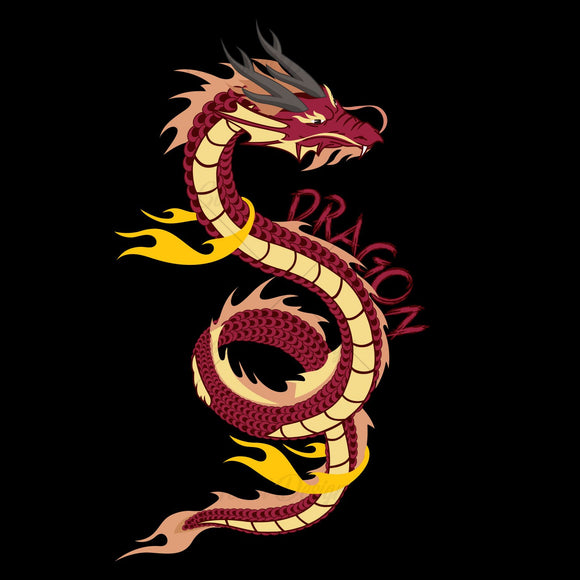 Legendary Dragon Art T Shirt Design