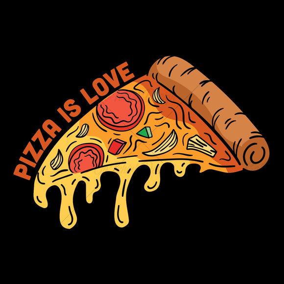 Pizza Is Love Food T Shirt Design