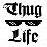 Thug Life Glasses Meme Funny T Shirt Design